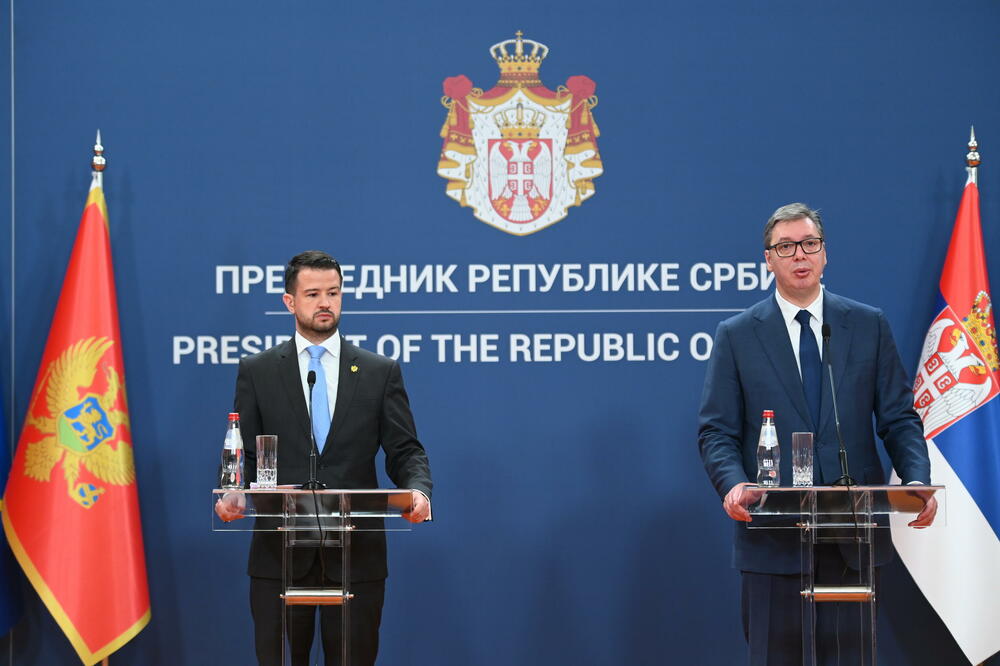 Milatović i Vučić, Foto: Služba za informisanje predsjednika Crne Gore